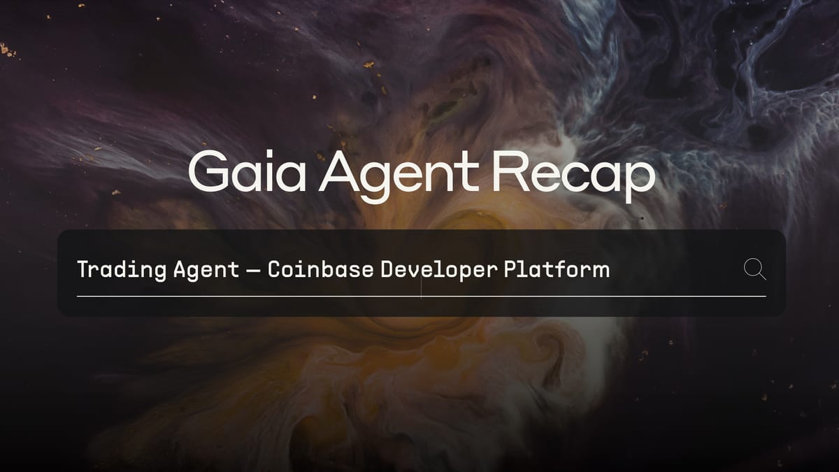 Trading Agent — Coinbase Developer Platform